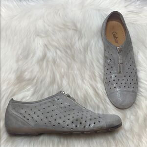 Gabor Grey Suede perforated Shoe 6.4165 Sz 9